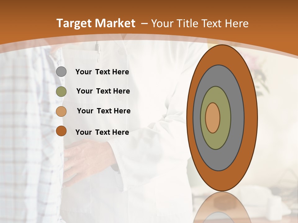 A Man In A White Lab Coat Is Talking To Another Man In A White Coat PowerPoint Template