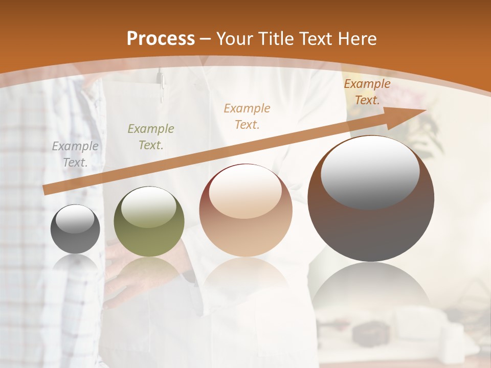 A Man In A White Lab Coat Is Talking To Another Man In A White Coat PowerPoint Template