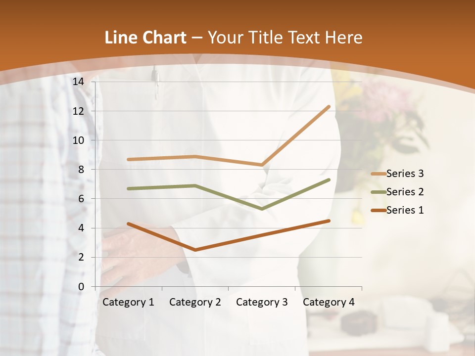 A Man In A White Lab Coat Is Talking To Another Man In A White Coat PowerPoint Template