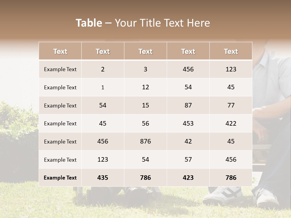 A Couple Of Men Sitting On Top Of A Bench PowerPoint Template