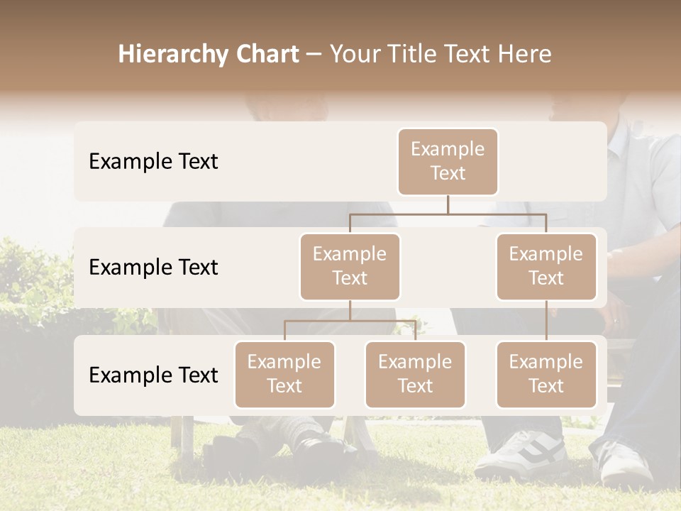 A Couple Of Men Sitting On Top Of A Bench PowerPoint Template