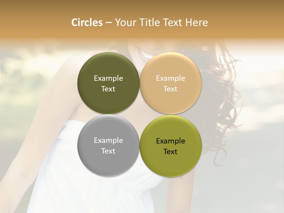 Fitness Beauty Stretch PowerPoint Template