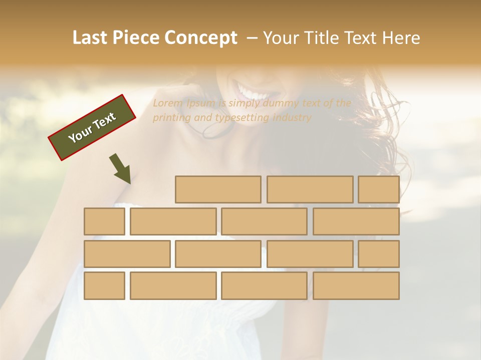 Fitness Beauty Stretch PowerPoint Template