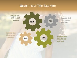 Fitness Beauty Stretch PowerPoint Template
