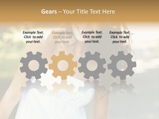 Fitness Beauty Stretch PowerPoint Template
