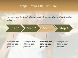 Fitness Beauty Stretch PowerPoint Template