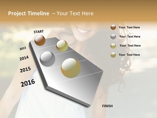 Fitness Beauty Stretch PowerPoint Template