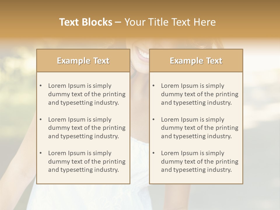 Fitness Beauty Stretch PowerPoint Template