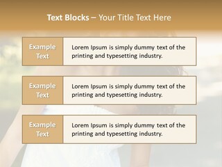 Fitness Beauty Stretch PowerPoint Template