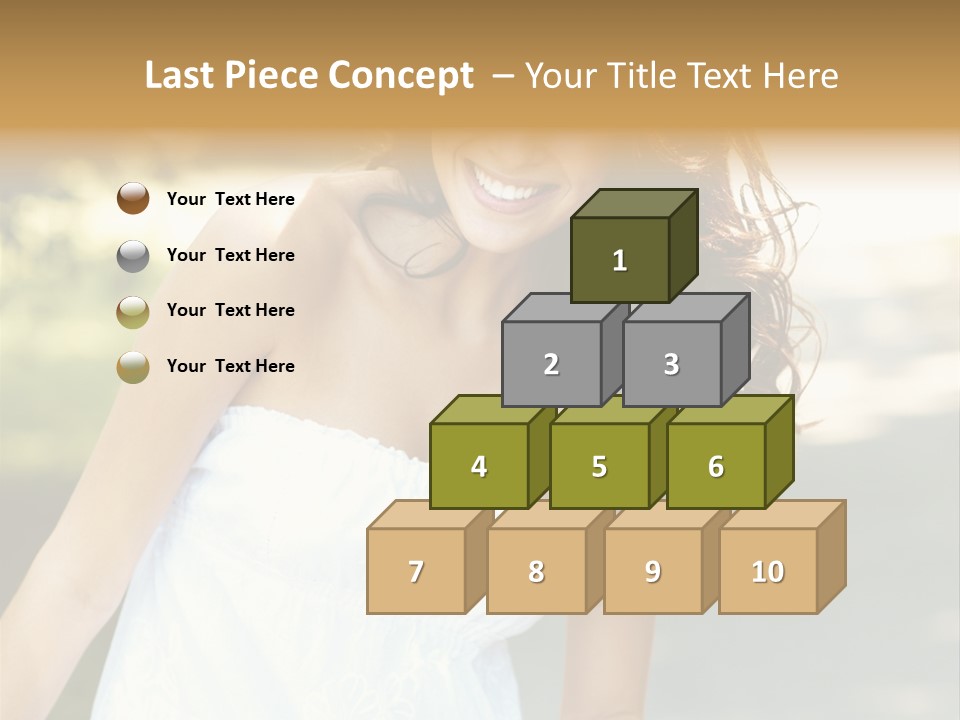 Fitness Beauty Stretch PowerPoint Template