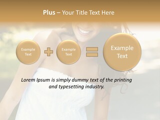 Fitness Beauty Stretch PowerPoint Template