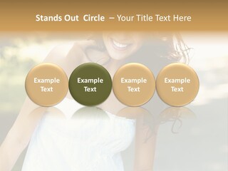 Fitness Beauty Stretch PowerPoint Template