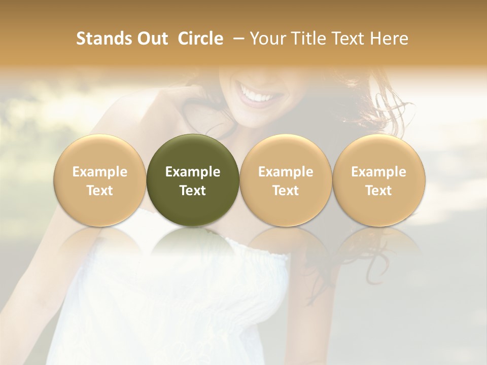 Fitness Beauty Stretch PowerPoint Template