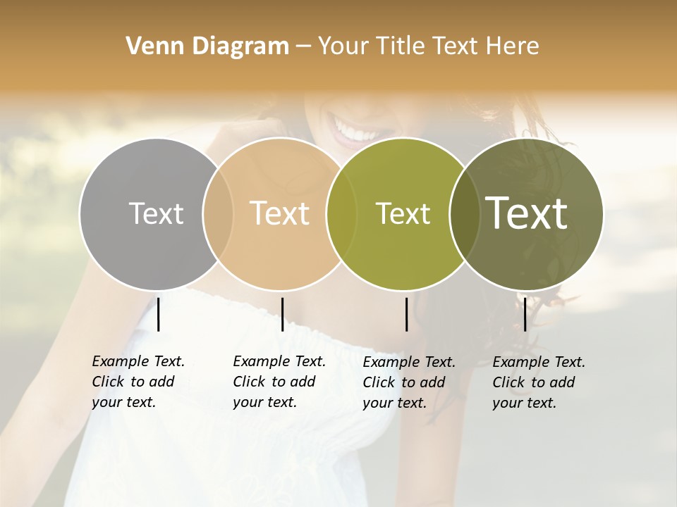 Fitness Beauty Stretch PowerPoint Template