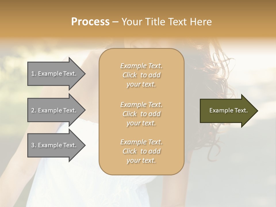 Fitness Beauty Stretch PowerPoint Template