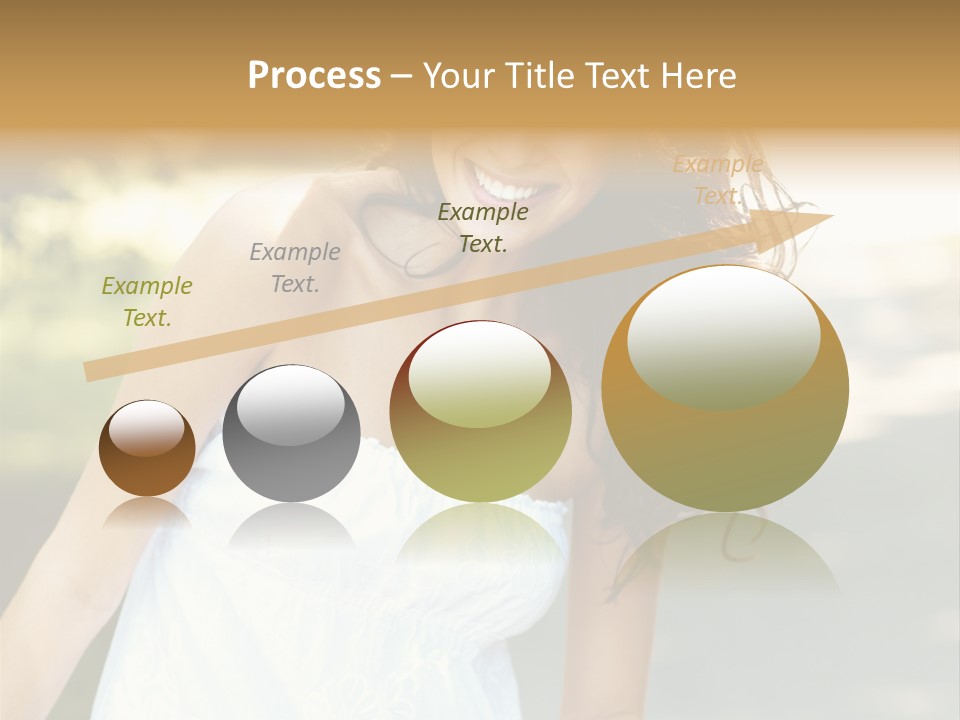 Fitness Beauty Stretch PowerPoint Template