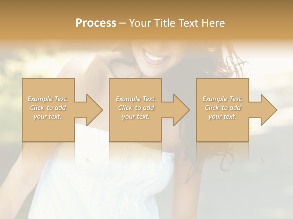 Fitness Beauty Stretch PowerPoint Template
