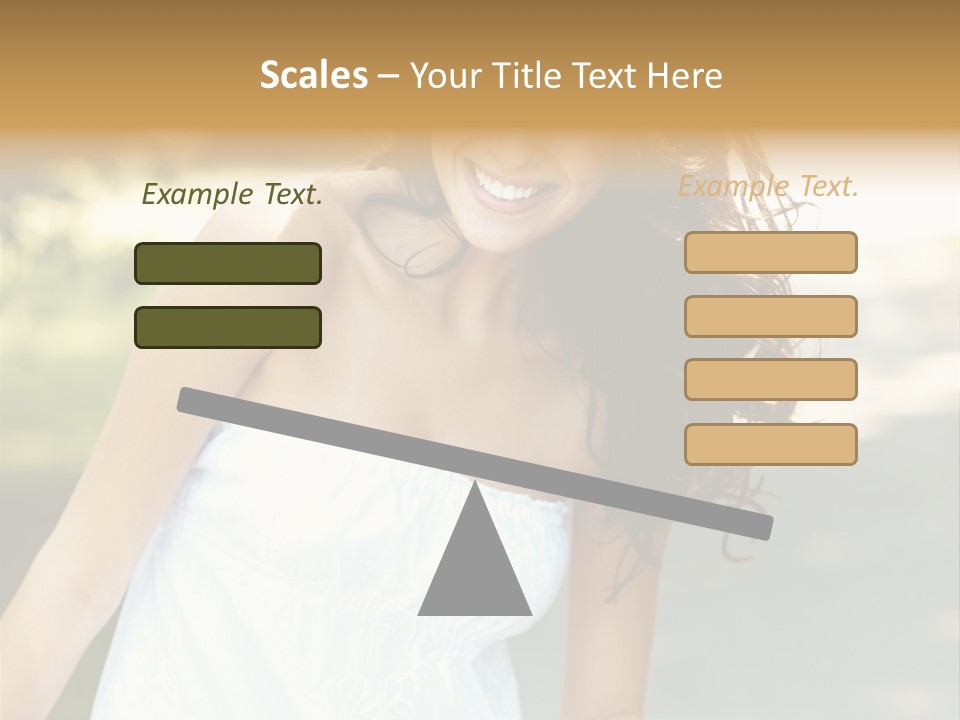 Fitness Beauty Stretch PowerPoint Template