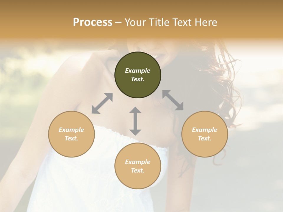 Fitness Beauty Stretch PowerPoint Template