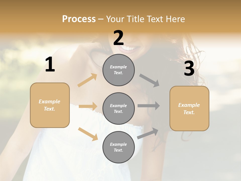 Fitness Beauty Stretch PowerPoint Template