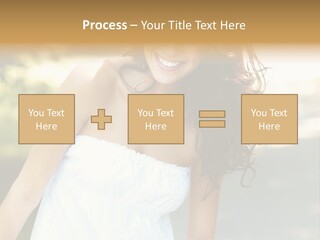 Fitness Beauty Stretch PowerPoint Template