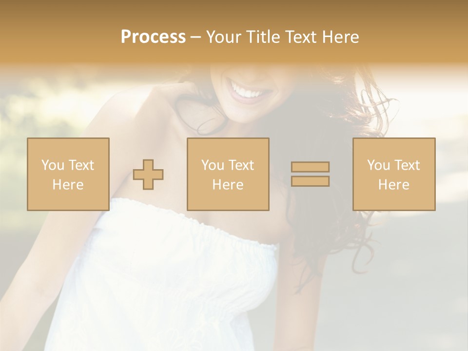 Fitness Beauty Stretch PowerPoint Template