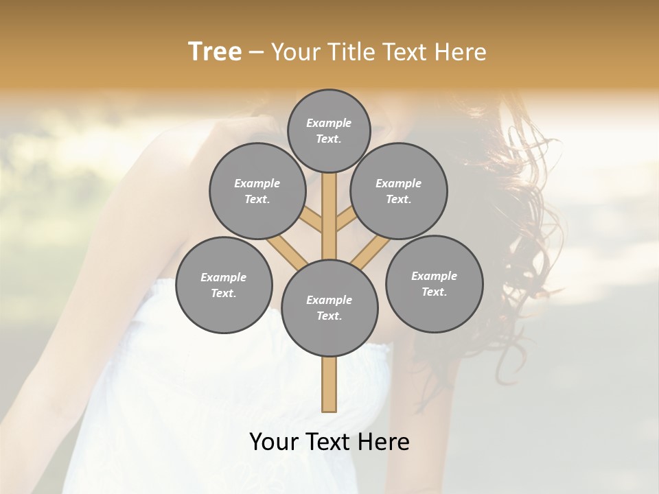 Fitness Beauty Stretch PowerPoint Template