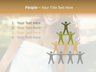 Fitness Beauty Stretch PowerPoint Template