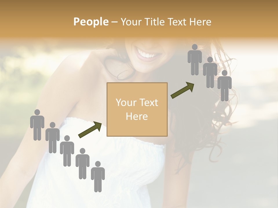 Fitness Beauty Stretch PowerPoint Template