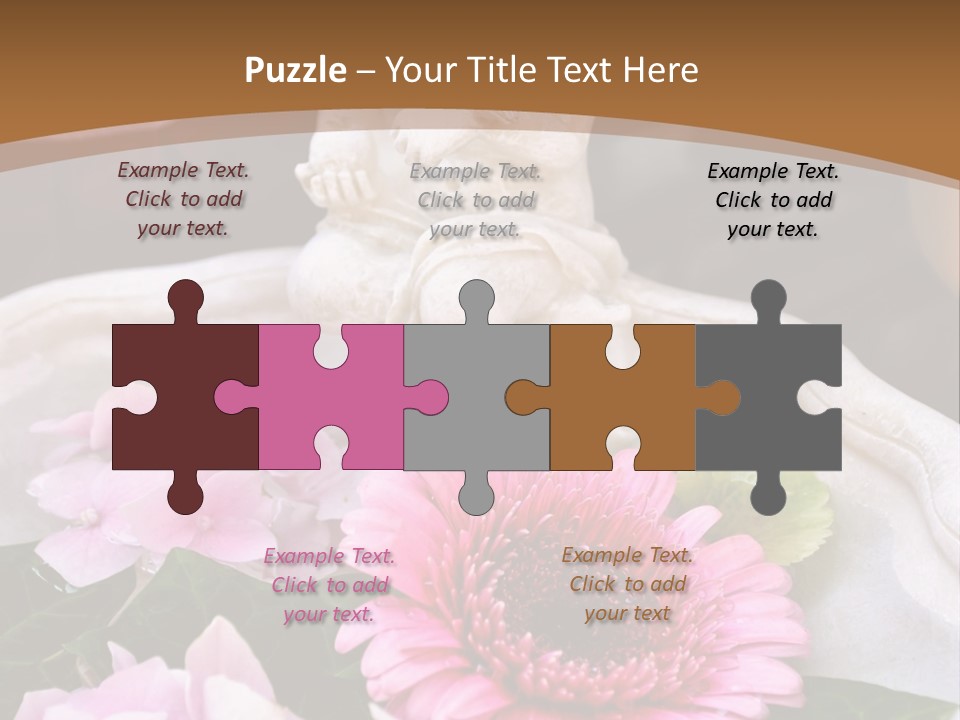 Pink Petals Angel PowerPoint Template