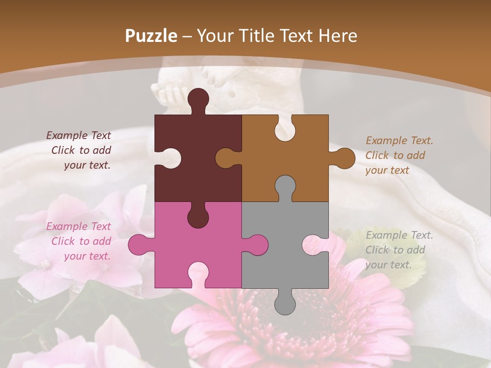 Pink Petals Angel PowerPoint Template