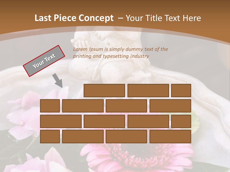 Pink Petals Angel PowerPoint Template
