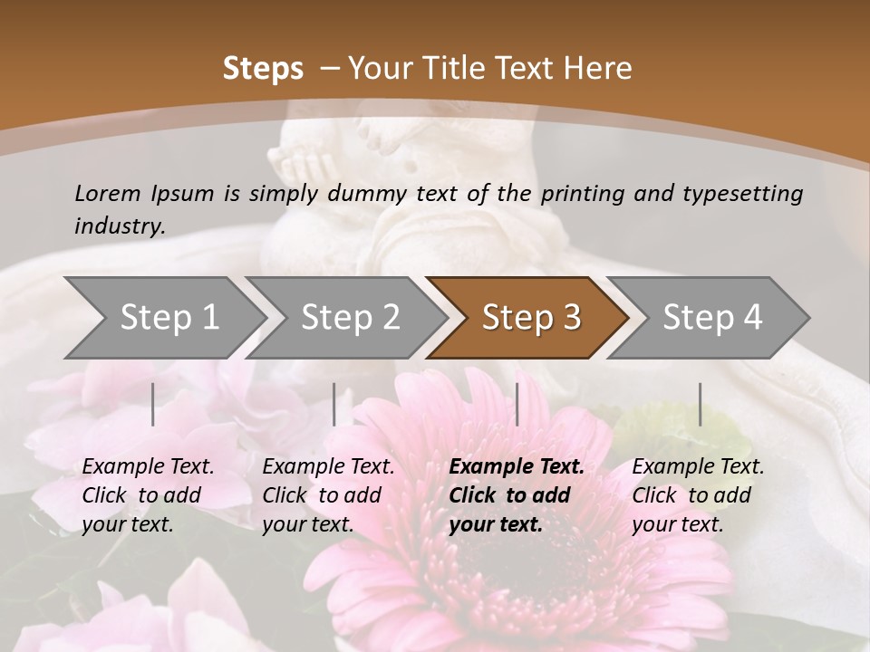 Pink Petals Angel PowerPoint Template