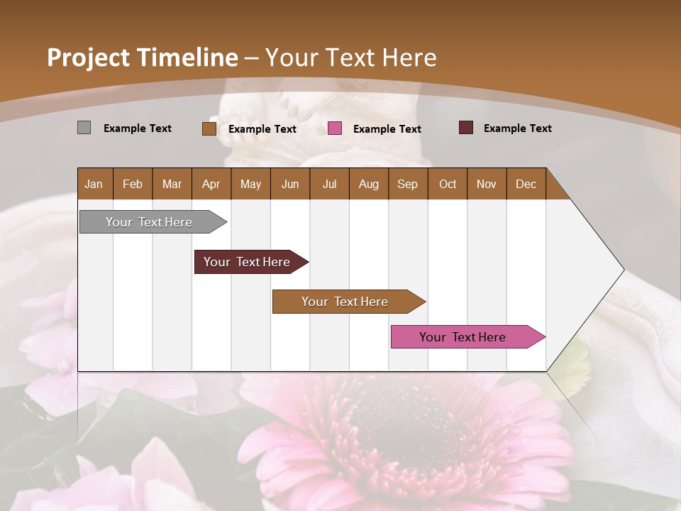 Pink Petals Angel PowerPoint Template