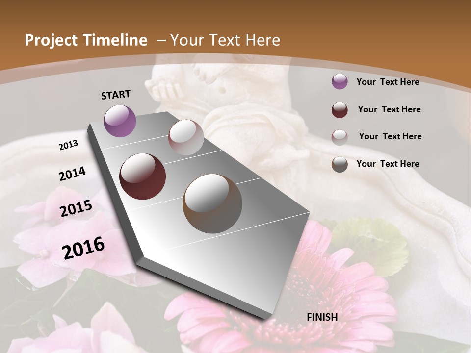 Pink Petals Angel PowerPoint Template
