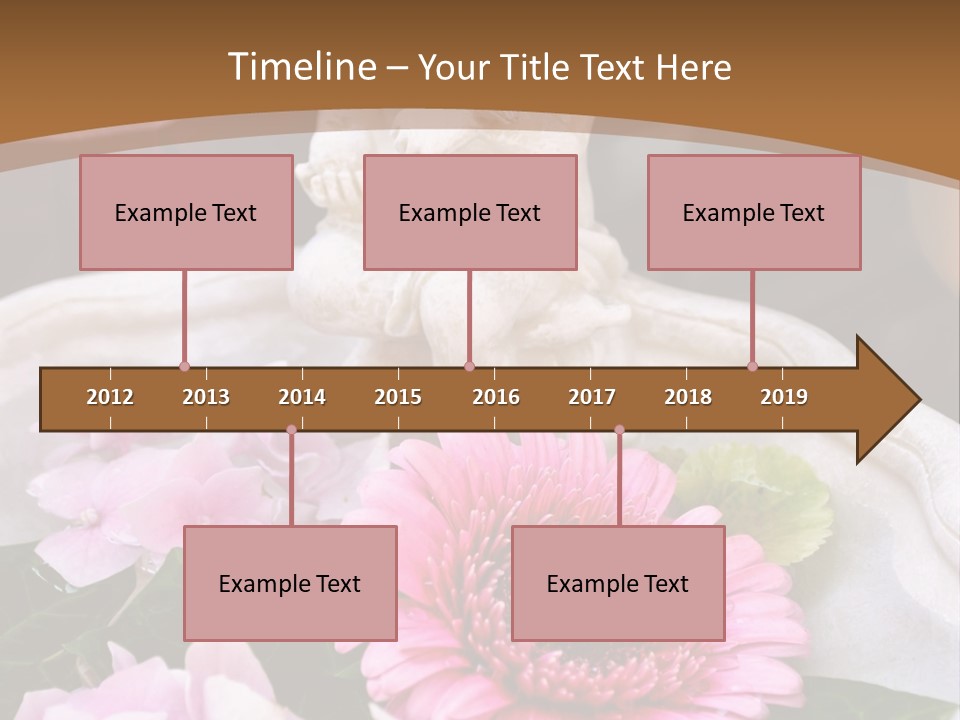 Pink Petals Angel PowerPoint Template
