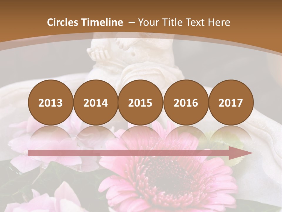 Pink Petals Angel PowerPoint Template