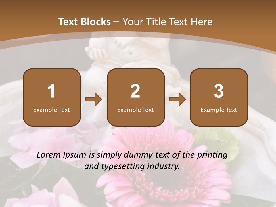 Pink Petals Angel PowerPoint Template