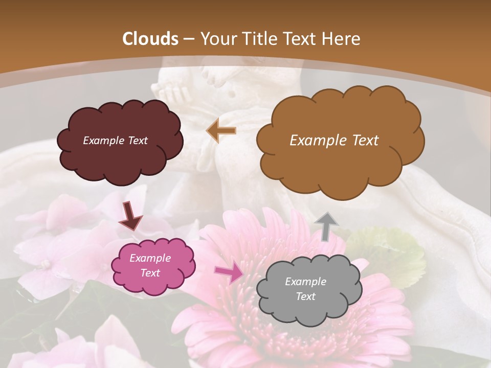 Pink Petals Angel PowerPoint Template