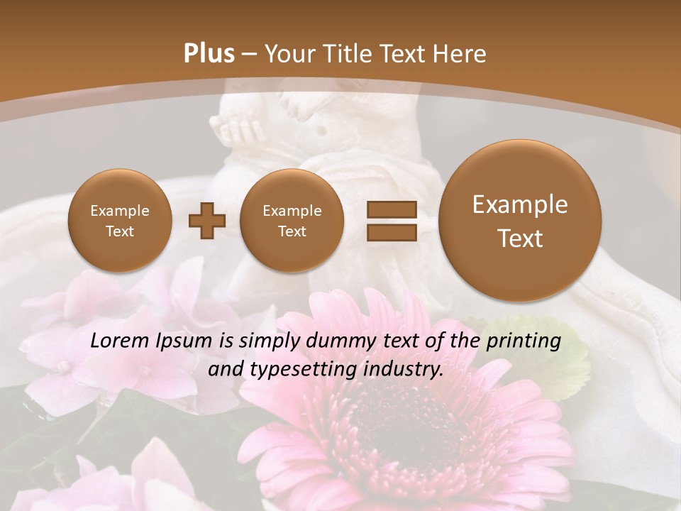 Pink Petals Angel PowerPoint Template
