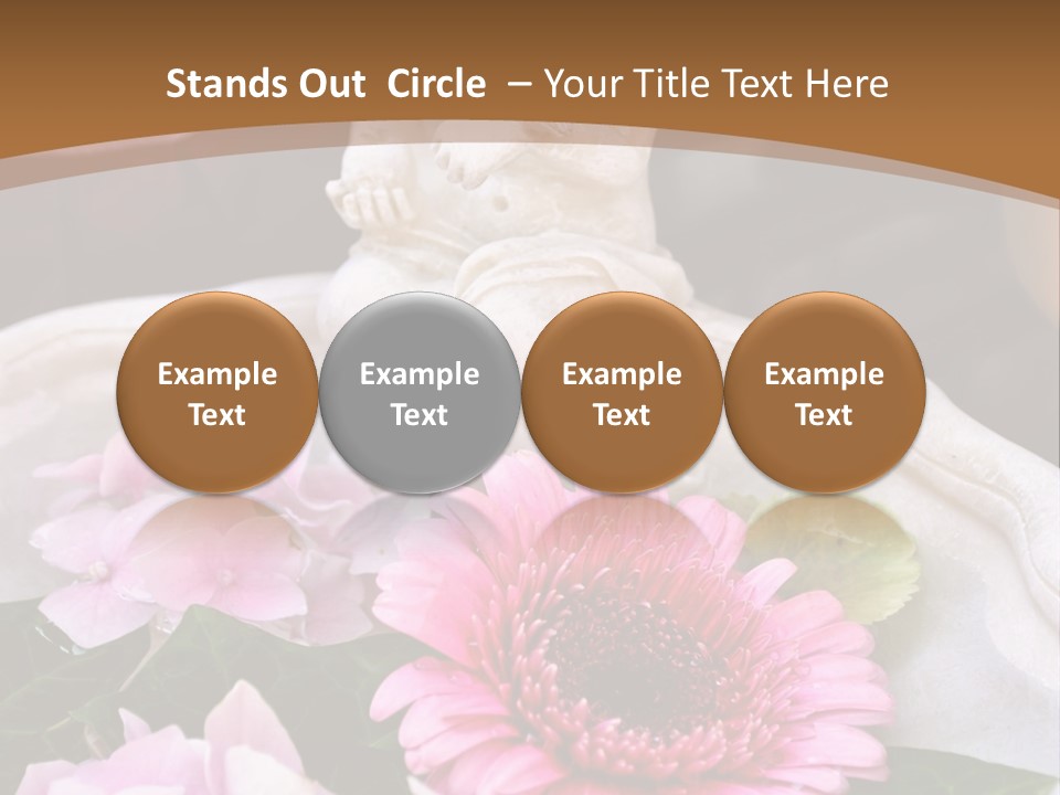 Pink Petals Angel PowerPoint Template