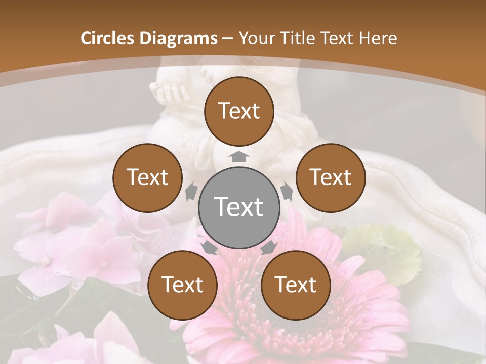 Pink Petals Angel PowerPoint Template