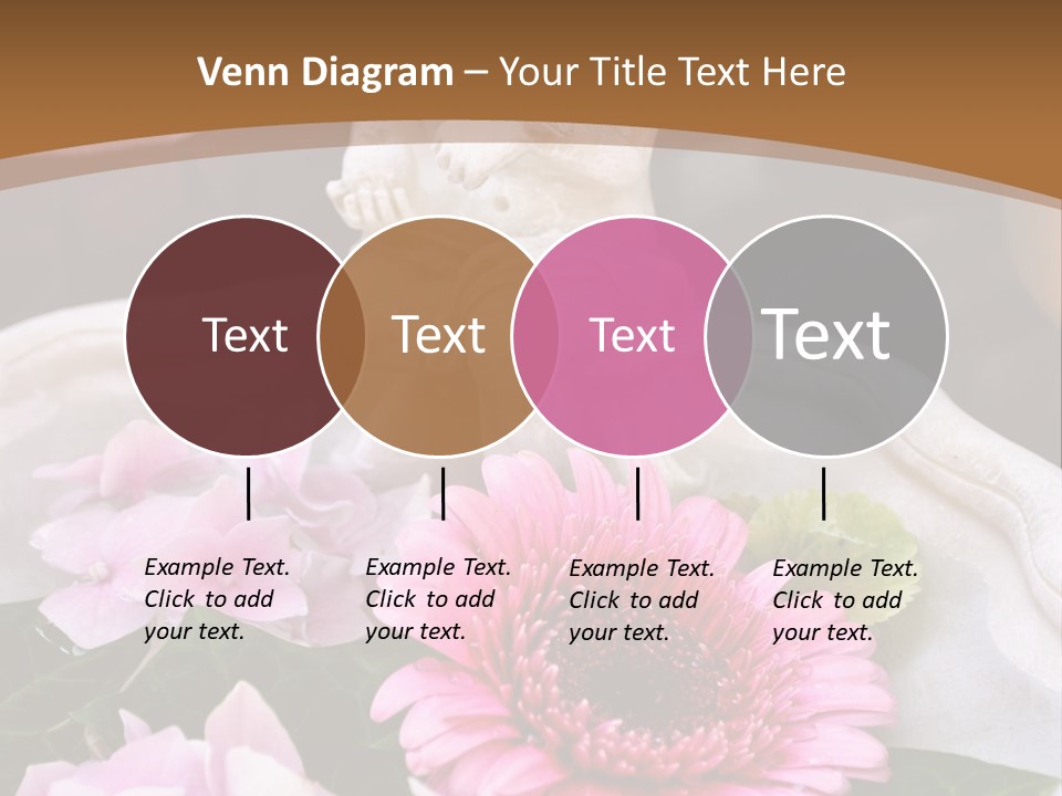 Pink Petals Angel PowerPoint Template