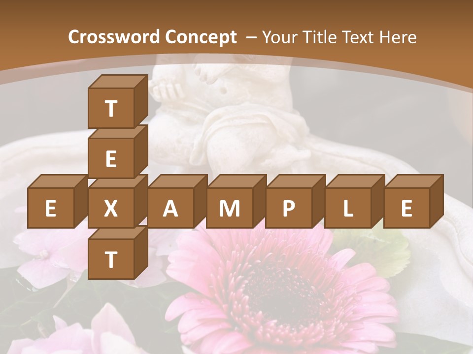 Pink Petals Angel PowerPoint Template