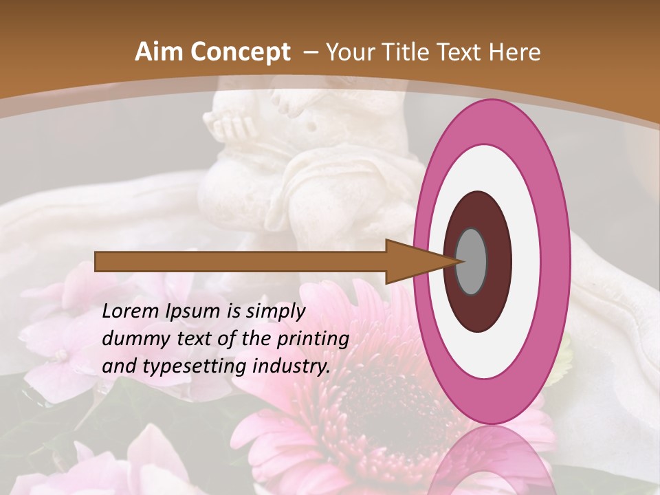 Pink Petals Angel PowerPoint Template