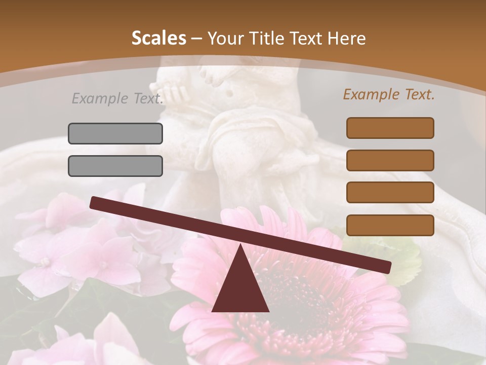 Pink Petals Angel PowerPoint Template