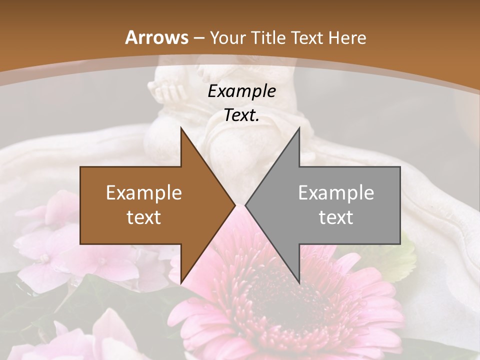 Pink Petals Angel PowerPoint Template