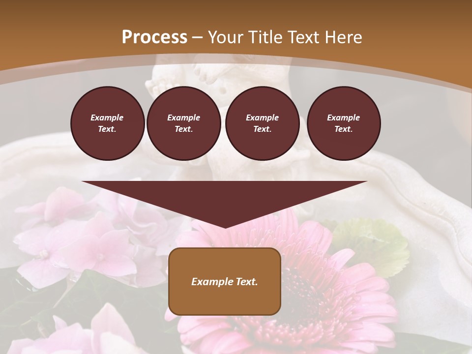 Pink Petals Angel PowerPoint Template
