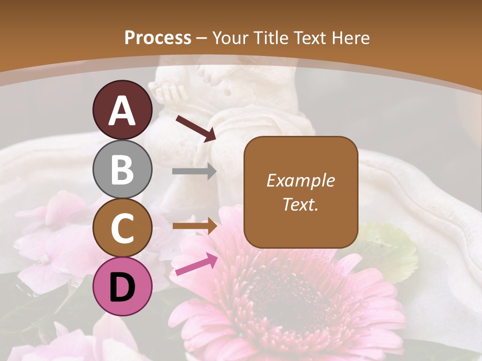 Pink Petals Angel PowerPoint Template