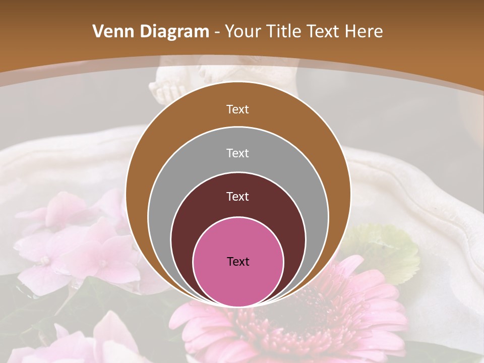 Pink Petals Angel PowerPoint Template